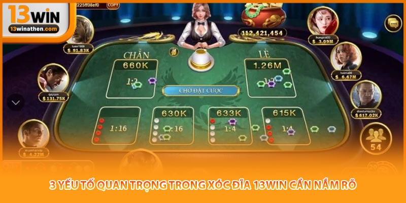 3 yếu tố quan trọng trong xóc đĩa 13win cần nắm rõ