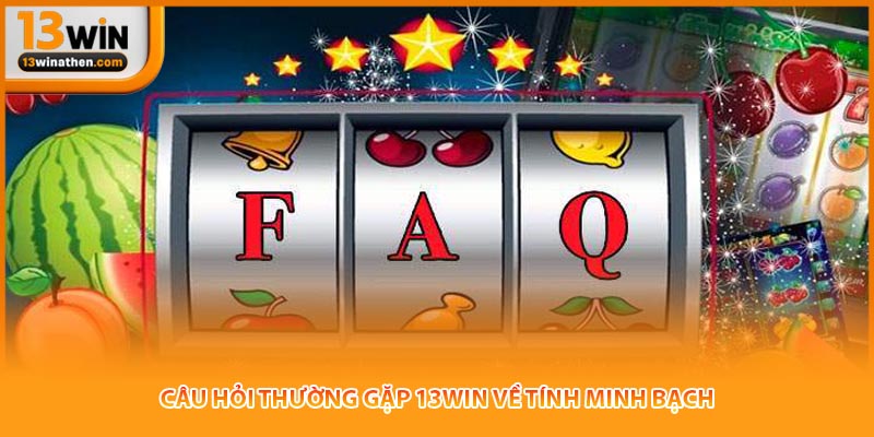 Câu hỏi thường gặp 13win về tính minh bạch